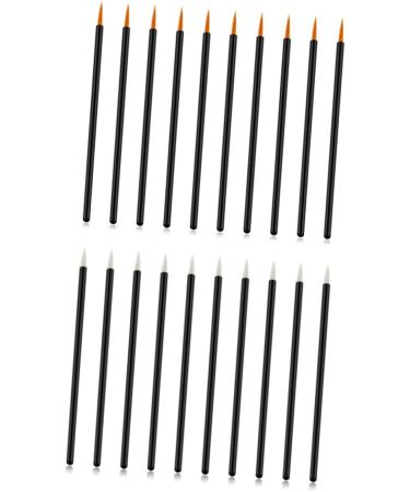 FOMIYES Makeupset Eyebrow Brush Applicator Eye Shadow Set Eyeliner Brush Applicator Oil Painting Brush Angled Eyeliner Brush Eye Makeup Tools Cosmetics Brush Mascara Gel 100pcs 10X0.5X0.5cm White - Buy Online on GoSupps.com