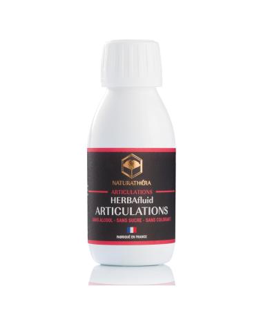 Naturathera Herbafluid Joints Food Supplement for Rheumatism, Osteoarthritis and Arthritis 125 ml Made in France Vegan No Allergen GMO Additives
