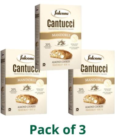 Falcone Almond Cantucci 200g Pack of 3 - Mandorle Cantuccini - Buy Online on GoSupps.com