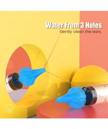 2pc Ear Cleaning Irrigation Kit | Ear Wax Removal Tool | Comfortable PP+Silica Gel | 10ML Syringe for Water Washing - Buy Online on GoSupps.com