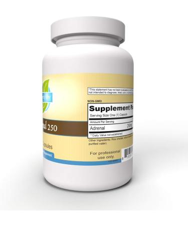 Priority One Vitamins Adrenal 250mg 90 Capsules Adrenal Support - Buy Online on GoSupps.com