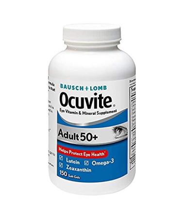 Bausch & Lomb Ocuvite Adult 50+ Eye Vitamin & Mineral 2 Packs (150 Counts)