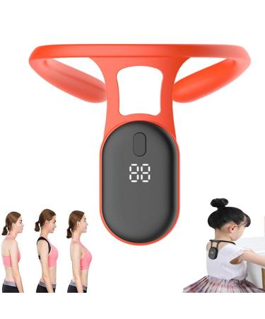 Smart Corrector for Hunchback Smart Back Support Vibration Reminder Corrects Posture Smart Posture Corrector Smart Posture Reminder Corrector Device (Orange)