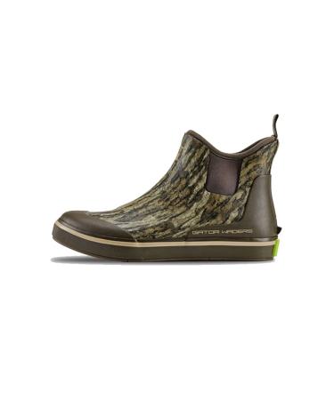 Gator Waders Mens Camp Boots - Ankle High Waterproof Shoes for Rain and Mud, Fishing, Hunting, and Camp Wear 10 Mossy-oak Bottomland