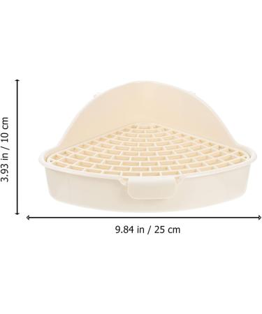 Balacoo Box Rabbit Toilet Hedgehog Bedding Ferret Litter Pan Pet Guinea Pig Toilet Corner Rabbit Cage - Buy Online on GoSupps.com