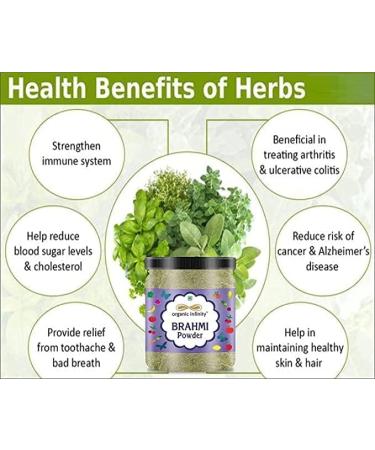 ORGANIZE Brahmi Powder 500 GM - Buy Online on GoSupps.com