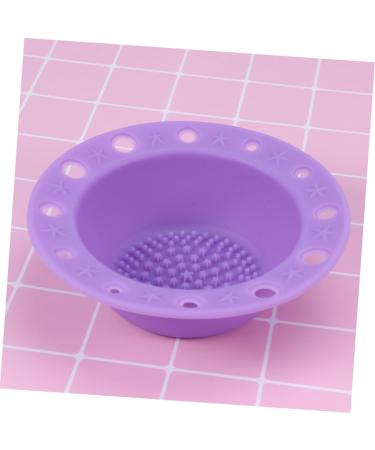 1pc Silicone Brush Cleaner Makeup Cleaner Pad Cleaner Brush Pad Silicone Brush Washing Mat Cosmetic Brush Cleaner Make up Brush Cleaning Pad Makeup Brush Purple Scrubber medium Purple - Buy Online on GoSupps.com