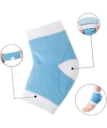 FRCOLOR 1Pair Forte Natural Fiber Cotton Fabric Foot Care Products Comfortable Socks feet Care Sky Blue Socks Feet Heel Socks Antichapping Socks Whitening Socks Anti Cracked feet Gel medium - Buy Online on GoSupps.com