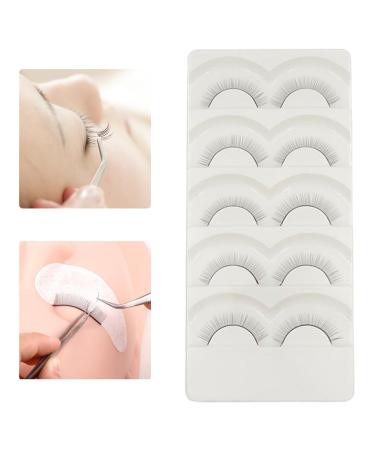 Eyelash Extension Training Lashes - Self Adhesive Practice Strips for Beginners | 5 Pairs - Buy Online on GoSupps.com