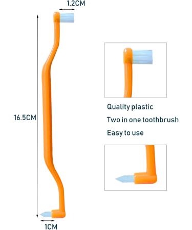 4-Piece Jaw-Friendly Toothbrush Set | Double Interdental Space Brush for Braces & Dental Implants - Style C - Buy Online on GoSupps.com