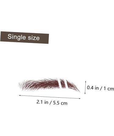 Didiseaon 18 Pcs Eyebrow Stickers Eyebrow 4d Peel off Eyebrows Hair Makeup Brow Sticker Cosmetic Artificial 3d mediumx3pcs Brownx3pcs - Buy Online on GoSupps.com