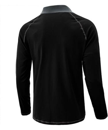 Shop Autumn Men's Fashion: Comfortable Casual Long Sleeve Black T-Shirt - XXL | International Shipping Available - Buy Online on GoSupps.com