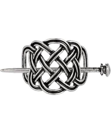 Vintage Viking Celtic Knotwork Hairpin Hair Clip Barrette Hair Stick For Elegant Women Girls Hair Styling (H) - Buy Online on GoSupps.com