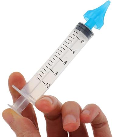 Ciieeo 4Pcs Ear Wax Removal Syringe - 10ml Plastic Cleaner Tool for Ear Canal Cleaning at Home or Salon - Buy Online on GoSupps.com