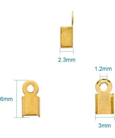 Pandahall 1380pcs Fold Over Crimp Cord Ends Terminators for Jewelry Findings - Buy Online on GoSupps.com