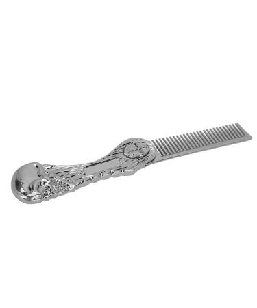 Foldable hair comb from zinclegation hairdressing comb prevents static smoothing of the teeth portable size multifunctional for hair beard (silver)