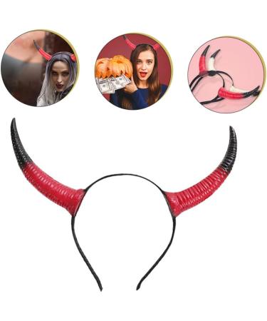 Holibanna Horn Headdress Hair Hoops Cosplay Horns Horn Headband Horns Cosplay Halloween Headbands Cosplay Props Cosplay Accessories Horns Headband Party Headbands Party Props Devil Horns 28X21X3.5cm As Shown - Buy Online on GoSupps.com