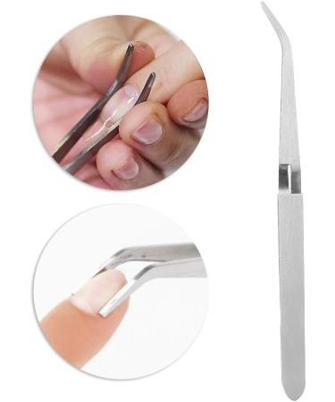 Stainless Steel Nail Shaping Tweezers for Salon & Household | Acrylic and Gel Nail Art Tool - Buy Online on GoSupps.com