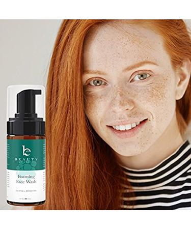 Vegan Foaming Face Wash with Aloe Vera - Gentle Cleanser for Sensitive, Dry, Oily, Blemish-Prone Skin - 4.2 Fl Oz (Pack of 1) - Ideal for Men, Women, and Teens - Buy Online on GoSupps.com