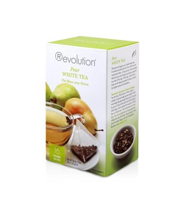 Revolution Tea - Mesh Infuser Full Leaf Tea - Pear White Tea - 16 Bags Pear 16 Count (Pack of 1)