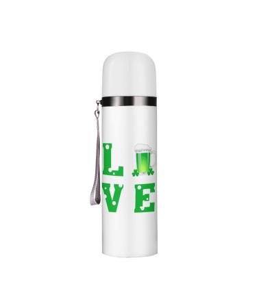 Love Beer Insulated Water Bottle 19 OZ Stainless Steel Travel Mug For Drink Sports Camping Hiking Outdoors