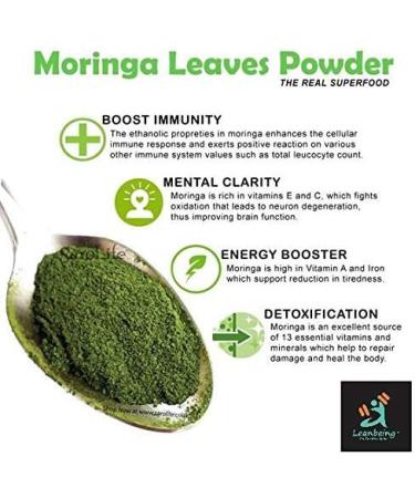 Green Velly Organic Moringa (Olifera) Leaf Powder- Powerful Vitamins & Antioxidants (200 Gm) - Buy Online on GoSupps.com