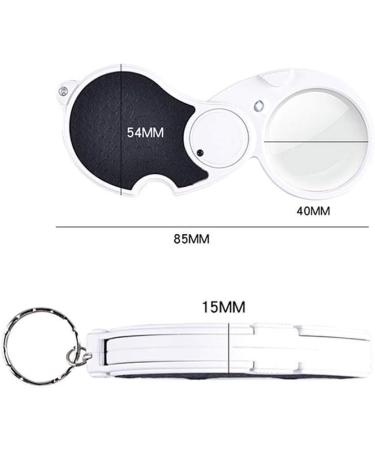 Magnifiers for Craft Work Reading Magnifier with LED Electronic Repair Magnifying Glass Magnifying Glass for The Elderly 5 Times Folded Hand Magnifying Glass Vision - Buy Online on GoSupps.com
