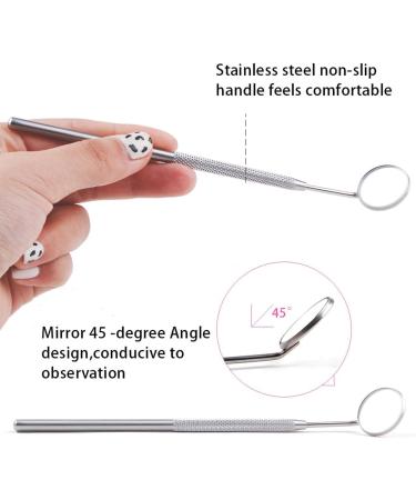 Byxg Dasal Mouth Mirror | Curved Dental Inspection Tool for Oral Care & Control - Buy Online on GoSupps.com