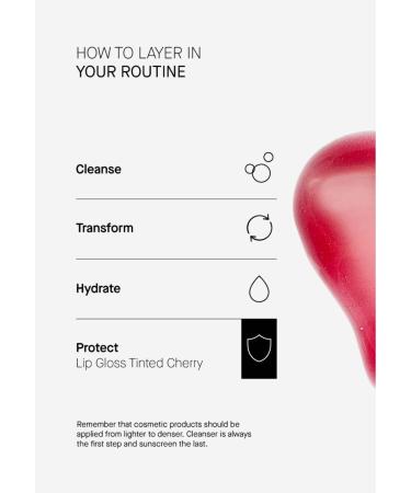 TINTED LIPGLOSS CHERRY - Tinted Moisturizing Lip Balm with SPF50 - Buy Online on GoSupps.com