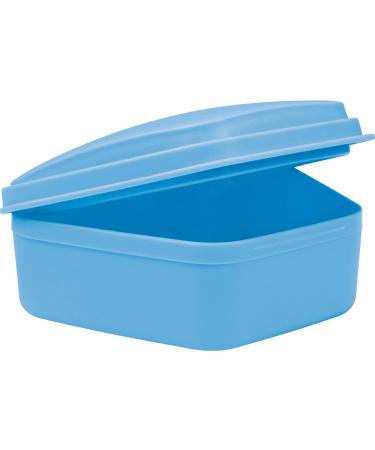 wellsamed braces box denture box blue flat box (also for bite guard night guard) 1 piece