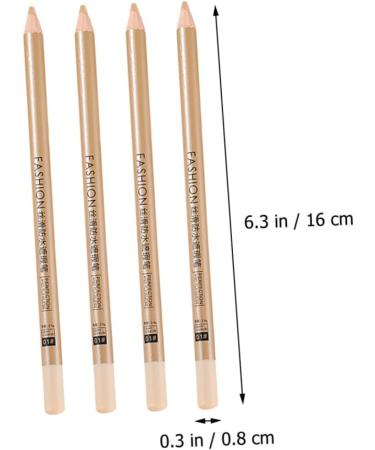 Beaupretty 20Pcs Concealer Pen Concealer Pencil Concealer for Dark Circles Pot Concealer Women Concealer for Men Concealer Stick Freckle Removal Cosmetics White Wooden - Buy Online on GoSupps.com