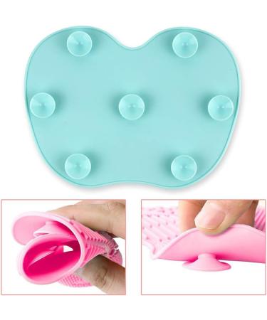 Dajidafu Women Eyeshadow Foundation Concealer Makeup Brush Cleaning Mat Hotel Portable Nonslip Eyebrow Pen Silicone Washing Pad Green - Buy Online on GoSupps.com