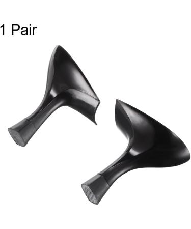 HARFINGTON Heel Repair Replacement - 1 Pair High Chunky Heel DIY for Women Shoes Black - International Shipping Available - Buy Online on GoSupps.com