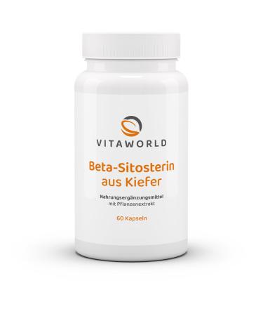 Vita World vitaworld Beta-sitosterol High Dose Pine Beta-Sitosterol 250 mg per capsule Vegan 60 capsules
