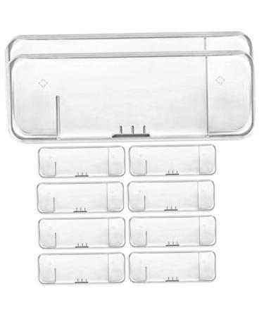 Minkissy 10 piece of box razor storage box travel case for safety razor portable razor bag holder for bare turf razor shaver holder travel handbook plastic