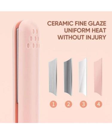 Mini Dual-Purpose Curling Iron Ceramic Mini Hair Curler Ceramic Mini Hair Curler For Short Hair Travel Curling Iron Dual Voltage Portable Hair Straightener Travel Curling Wand (white) - Buy Online on GoSupps.com