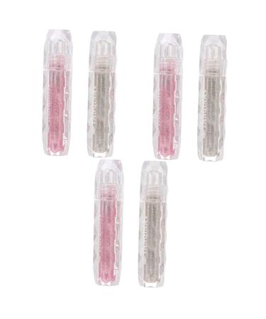 KALLORY 6 pcs Eye Effect Eyeshadow Cosmetics Lasting Liquid Long Highly Natural Highlight Pigmented Cream 1 count (Pack of 1) Pink Silverx3pcs