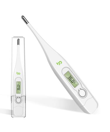 Femometer Digital Oral Thermometer Body Temperature Thermometers Accurate Medical Thermometer Kids Adults White