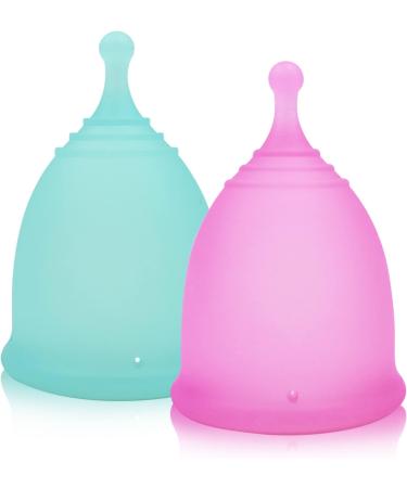 Sheliamug Menstrual Cup - Medical Grade Silicone Period Cup for Women - Reusable & Washable Feminine Hygiene - Large Pink - Eco-Friendly Solution - Buy Online on GoSupps.com