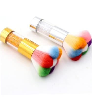 Beatifufu 1pc Dust Brush Cleaning Tools Hair Brush Cleaner Tool Acrylic Brush Cleaner Nail Art Tools Paintbrush Cleaner Nail Cleaning Brush Nail Cleaning Tool Fake Hair Edges Plastic Abs 11.5x6cm Golden - Buy Online on GoSupps.com