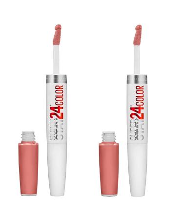 Maybelline New York SuperStay 24 Color 2-Step Liquid Lipstick Loaded Latte #235 - Pack of 2 - Buy Online on GoSupps.com