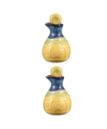 MAGICLULU 2 Sets Aromatherapy Bottle Liquid Dispenser Lotion Dispenser Bottle Liquid Containers Decorative Small Vials Refillable Bottle Perfume Essential Oil Water Dispenser Ceramics