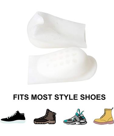 Unisex Invisible Height Increase Insoles - Soft Silicone Shoe Inserts for Comfort & Pain Relief - 2CM Heel Protectors - Buy Online on GoSupps.com