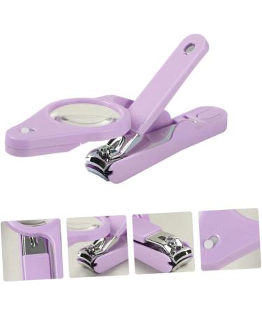 FOMIYES 1pc Nail Clippers Nail Scissors Nail Cutters Fingernails Clippers Trimmers for Men Nail Clipper with Magnifier Nail Shears Pet Nail Clipper Baby Japan Stainless Steel Purple 15*4.5*1.6cm Purple - Buy Online on GoSupps.com