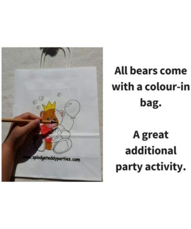 Grey Bunny with Blue Nose Plush Toy - 10 inch - Build Your Own Teddy Bear Kit - Buy Online on GoSupps.com