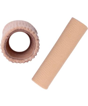 Healeved Blister Bandaids 2Pcs Open Toe Tubes Breathable Toe Sleeves Elastic Fabric Lined Toe Protectors for Hammer Toe Stubbed Toe Calluses Protects Toe Pressure Pain 1.8 * 20cm Toe Spacers 20X1.8CM