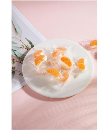 Orange fruit juice soft candy strawberry white peach fruit gummies fruit fudge snacks chewing candy assorted candies sweets children's candy casual fruit snack gift (Sweet Orange 70g) Sweet Orange 70g - Buy Online on GoSupps.com
