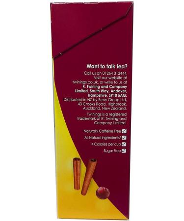 Twinings Cherry & Cinnamon Tea Bags 20 Ct - 40g | Exquisite Blend for a Delightful Tea Experience - Buy Online on GoSupps.com