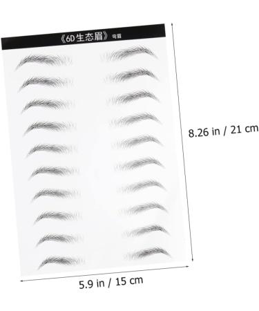 Beavorty 6 Sheets Eyebrow Tattoos Makeup Brow Sticker Brow Tatoo Eyebrow Sticker Makeup Tools 3d Disposable - Buy Online on GoSupps.com