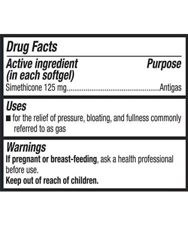 Equate Extra Strength Gas Relief 125mg Softgels | 72 Count Twin Pack - Buy Online on GoSupps.com